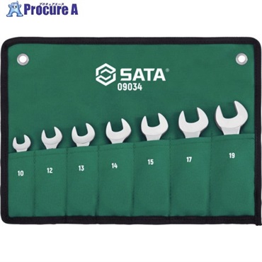 SATA ショートコンビネーションラチェットレンチセット(7点) 09034  1S  SATA社 ▼695-7719