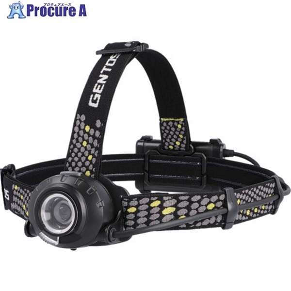 GENTOS LEDハイブリッド式ヘッドライト ヘッドウォーズK433HD HW-K433HD  1台  ジェントス(株) ▼696-6643
