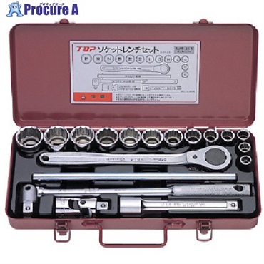 TOP ソケットレンチセット 差込角12.7mm 18点 SWS-413  1S  トップ工業(株) ▼723-4325