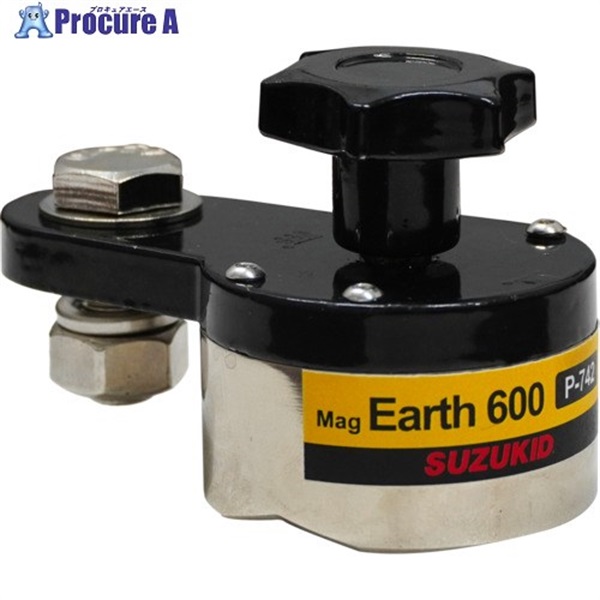 SUZUKID 溶接作業用マグネット マグアース600 P-742  1個 ▼669-0099