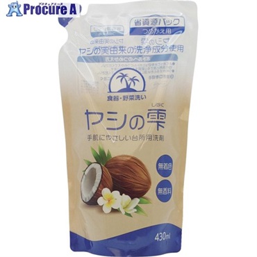 カネヨ ヤシの雫 つめかえ 430ml 203107-C  1個 ▼685-2376