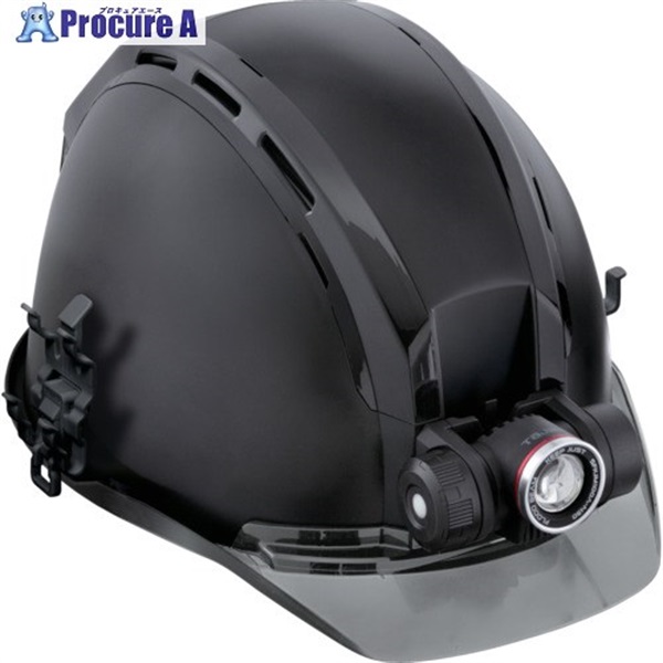 タジマ ヘルメット セフメット(セフ取付溝付ヘルメット) アドバンスセット KJM ファン付 マットブラック HSMBA1  1S ▼696-2242