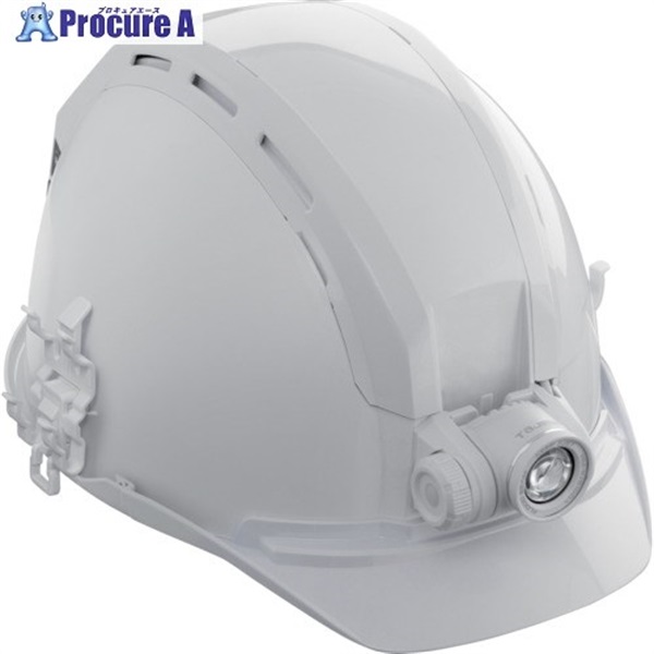 タジマ ヘルメット セフメット(セフ取付溝付ヘルメット) アドバンスセット KJS ファン付 ホワイト HSWA1  1S ▼696-2248