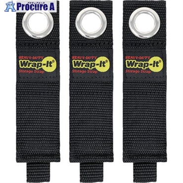 WrapーIt フック付ストラップHEAVYーDUTY 10インチ(3本入り) 103-20BX  1S  JJAAMM社 ▼697-8473