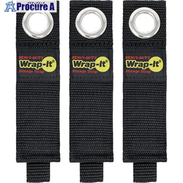 WrapーIt フック付ストラップHEAVYーDUTY 10インチ(3本入り) 103-20BX  1S  JJAAMM社 ▼697-8473
