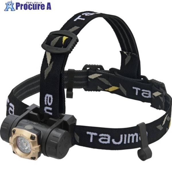 タジマ ヘッドライト セフヘッドライト MD 500lm 大径照射 電池式 SFNDM50A-3A3  1個  (株)TJMデザイン ▼698-2423