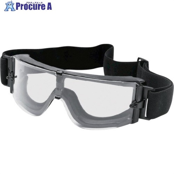 BSSI セーフティーゴーグル TACTICAL ゴーグル X-800 レンズ色クリア フレーム色ブラック 100800110  1個 ▼772-4730