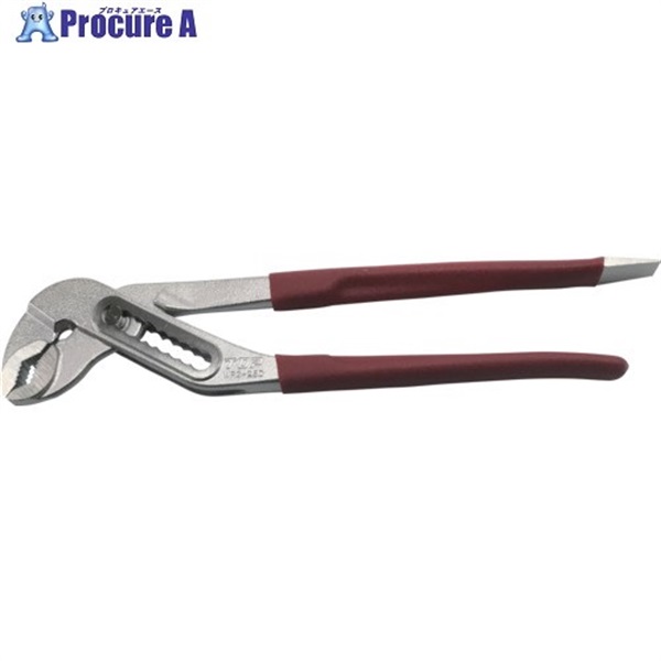 TOP 三枚合せウォーターポンププライヤマットレッド WP3-250MR  1丁  トップ工業(株) ▼256-2375