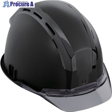 タジマ ヘルメット セフメット(セフ取付溝付ヘルメット) マットブラック スモーク HSMBCSB  1個 ▼696-9804