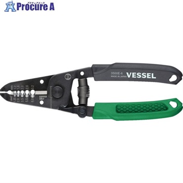 VESSEL 3500E-6 ワイヤ-ストリッパ- 3500E-6  1丁  (株)ベッセル ▼690-7464