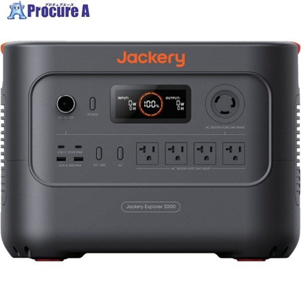 Jackery ポータブル電源 3000New JE-3000B  1台  (株)Jackery Japan ▼698-4595