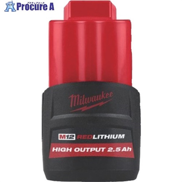 milwaukee M12 2.5AHパワーブーストバッテリー M12 HB2.5 JP  1台  ミルウォーキーツール・ジャパン合同会社 ▼521-4428