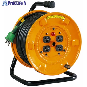 NICHIDO 電工ドラム 100V アース付 抜け止め式 20m NNP-E24N  1台  日動工業(株) ▼566-2099