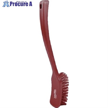 HillBrush ロングハンドルブラシ(ハード)赤 406X50 D9RESR  1本  ヒルブラシ(株) ▼696-2350