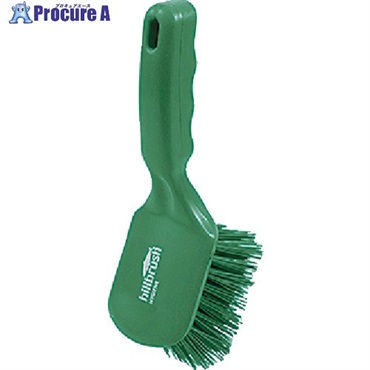 HillBrush ショートハンドルブラシ(ハード)緑 254X72 D4RESG  1本  ヒルブラシ(株) ▼696-2353