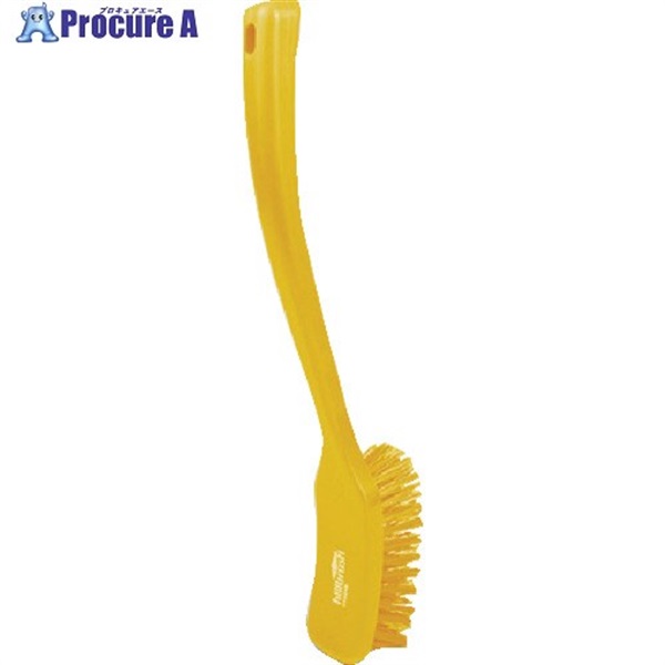 HillBrush ロングハンドルブラシ(ハード)黄 406X50 D9RESY  1本  ヒルブラシ(株) ▼696-2379