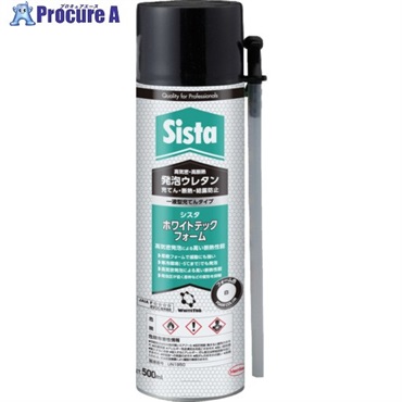 Sista 発泡ウレタン ホワイトテックフォーム ストロータイプ 500ml SWS-525  1本  ヘンケルジャパン(株) ▼698-5070