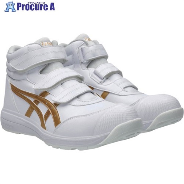 ASICS ウィンジョブ CP312 ホワイト×ピュアゴールド 23.0cm 1273A111.100-23.0
