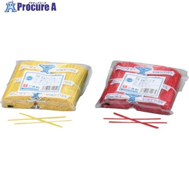 ビニタイ PVCカット品 黒 4mmX15cm (1000本/袋) QA-150-7G  1袋  (株)共和 ▼107-1154