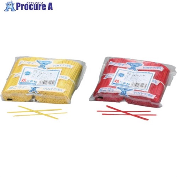 ビニタイ PVCカット品 黒 4mmX15cm (1000本/袋) QA-150-7G  1袋  (株)共和 ▼107-1154