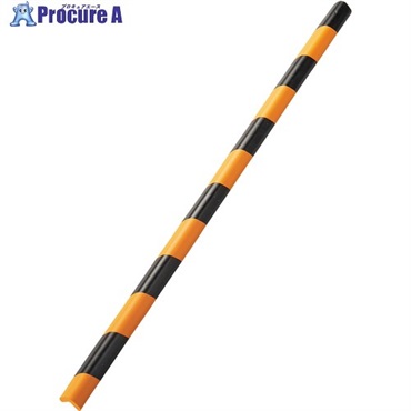 緑十字 トラ柄コーナー用ガードクッション L型タイプ 黄/黒 CGL-M-TR 34×34×900mm 裏テープ付 246353  1本  (株)日本緑十字社 ▼662-0077