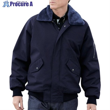 ミドリ安全 【今季完売】防寒 綿 パイロトジャンパー ネイビー 3L PJ17-UE-3L  1着  ミドリ安全(株) ▼821-9629