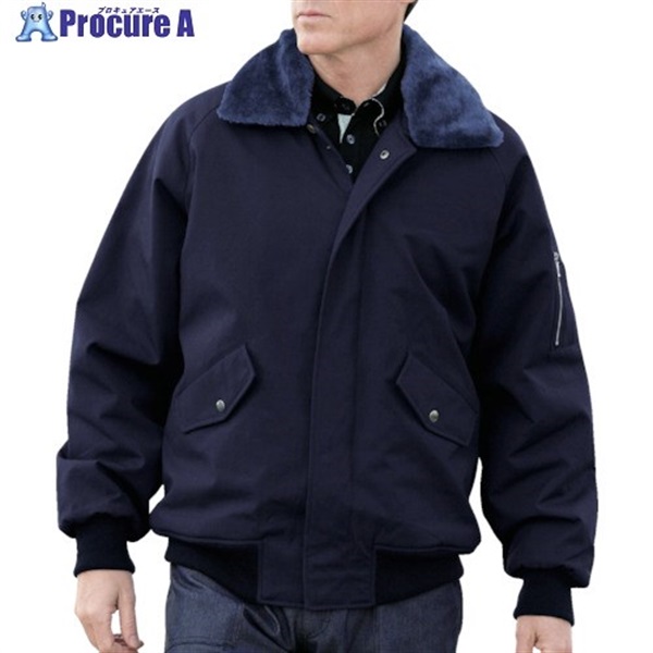 ミドリ安全 【今季完売】防寒 綿 パイロトジャンパー ネイビー 3L PJ17-UE-3L  1着  ミドリ安全(株) ▼821-9629