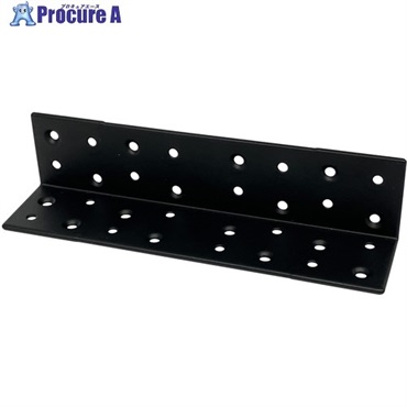 DAIDOHANT ダイドーハント スリムサポート 棚受(L型・内外皿) 黒(ブロック) (a)170×(b)40×(t)2mm (1個) 00069199  1個  ▼691-8350