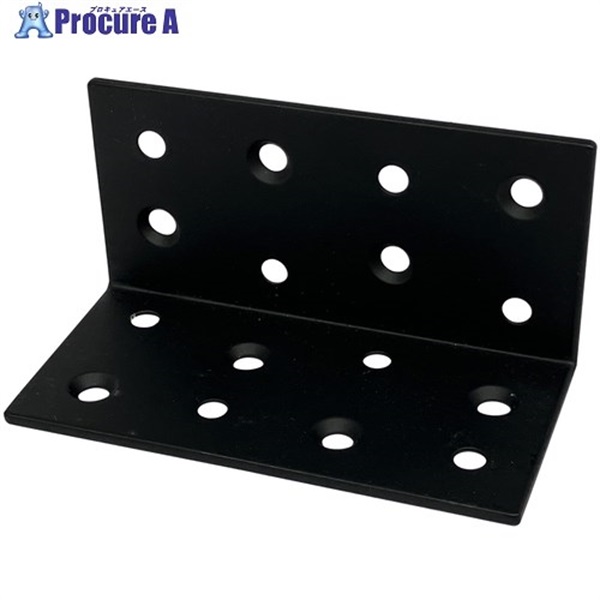 DAIDOHANT ダイドーハント スリムサポート 棚受(L型・内外皿) 黒(ブラック) (a)80×(b)40×(t)2mm (1個) 00069195  1個  ▼691-8405