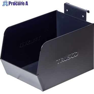 TRUSCO パンチングパネル用スチールコンテナ 大 ブラック SFBOX-2-BK  1個  トラスコ中山(株) ▼693-1381