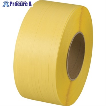 TRUSCO 自動梱包器用PPバンド エコノミー 幅15mm×長さ2500m 黄 GPP-150Y  1巻  トラスコ中山(株) ▼698-4629
