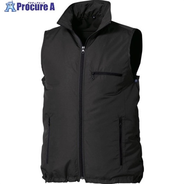 空調服 空調ベスト[[R下]] ウエアのみ ブラック 3L KU91830C09S5  1着  (株)空調服 ▼700-7261