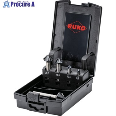 RUKO 不等分割4枚刃カウンターシンク 4S 「アルティメットカット」 5本組セット ルナテックコーティング 102891PRO  1S ▼610-4010