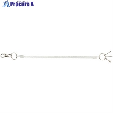 ソニック スパイラルキーチェーン 26cm-120cm 透明 NF-422-T  1個  (株)ソニック ▼688-6224