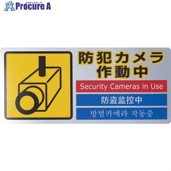 光 多国語防犯ステッカー (1枚入) SEC127-1  1枚 ▼781-2710