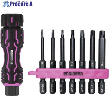 ENGINEER ヘックスローブドライバーセット MINIドライヴ＆ヘクスローブミドル PINK＆BLACK DZ-83P DZ-83P  1S  (株)エンジニア ▼704-8672