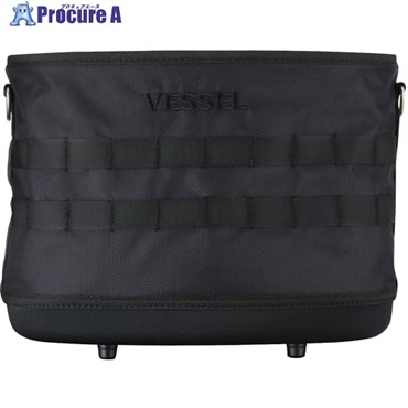 VESSEL TBK-300BK タフフィットバケツM(収納付き) 黒仕様 TBK-300BK  1個  (株)ベッセル ▼706-0476