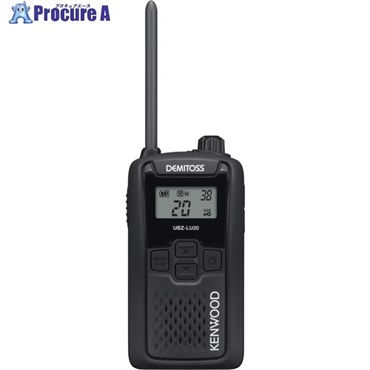 KENWOOD 特定小電力トランシーバー(交互通話) DEMITOSS ブラック UBZ-LU20B  1台 ▼706-4380