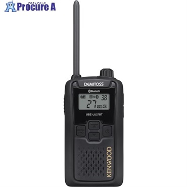 KENWOOD Bluetoothマイク対応特定小電力トランシーバー(交互・中継対応) DEMITOSS ブラック UBZ-LU27BT  1台  (株)JVCケンウッド ▼706-4383