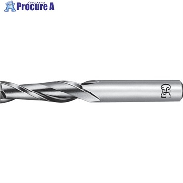OSG 超硬スクエアエンドミル 2刃ロング 銅・アルミ合金用 刃径4mm シャンク径6mm 8502640 CA-RG-EDL-4(8502640)  1本  オーエスジー(株) ▼200-5212
