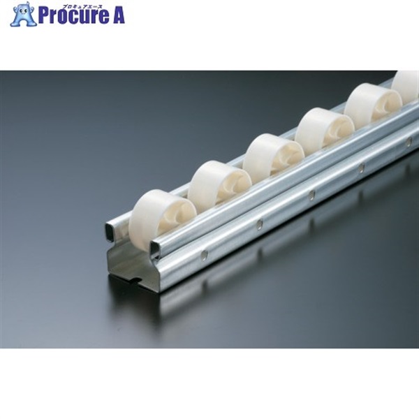 TRUSCO 流動棚用ホイールコンベヤ 樹脂製Φ36 P40XL3000 V-3620UP-40-3000  1台 ▼461-2221