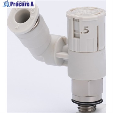 PISCO スピードコントローラ ダイヤル付タイプ JSGS4-M5AW  1個  (株)日本ピスコ ▼560-3150