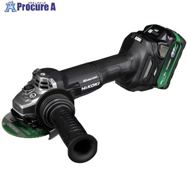 HiKOKI コードレスディスクグラインダ 36V 100mm 新マルチボルトセット品 ストロングブラック仕様 G3610DC(2XPBZ)  1台  工機ホールディングス(株) ▼694-9632