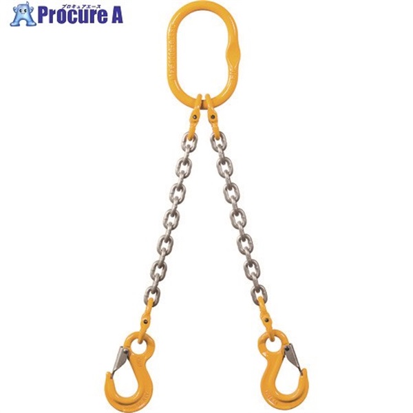 象印 チェーンスリング100(アイタイプ) ラッチ付き 使用荷重2.7t(2-MFF-YP-7.1) 2-MFF-YP-7.1  1台 ▼134-7498