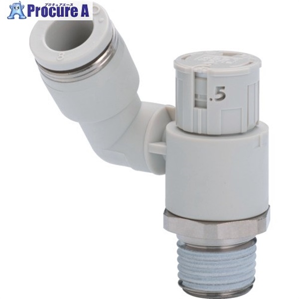 PISCO スピードコントローラ ダイヤル付タイプ JSGS8-01AW  1個 ▼559-9992