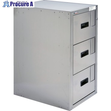 TRUSCO 耐震薬品庫 455X600XH800 3段引出型 SY-3N  1台 ◇▼686-3296