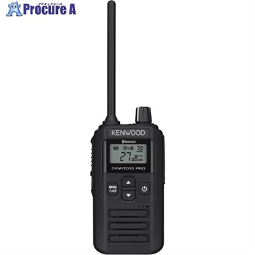 KENWOOD Bluetoothマイク対応特定小電力トランシーバー(交互・中継対応) DEMITOSS PRO ブラック UBZ-BM51BT  BK  1台 ▼713-1779