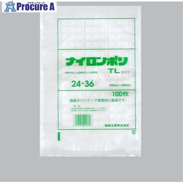 福助 ナイロンポリ TLタイプ 24-36 バラ100枚入 0983950  1袋 ▼690-2263