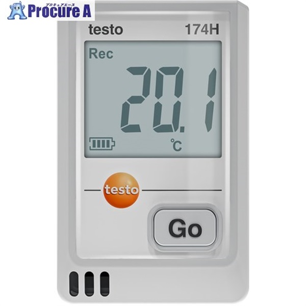 TESTO 温湿度データロガー(USB) testo 174H(白) 0572 1741 01  1台 ▼697-9156