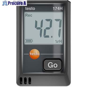 TESTO 温湿度データロガー(USB) testo 174H(黒) 0572 1741 02  1台 ▼697-9163